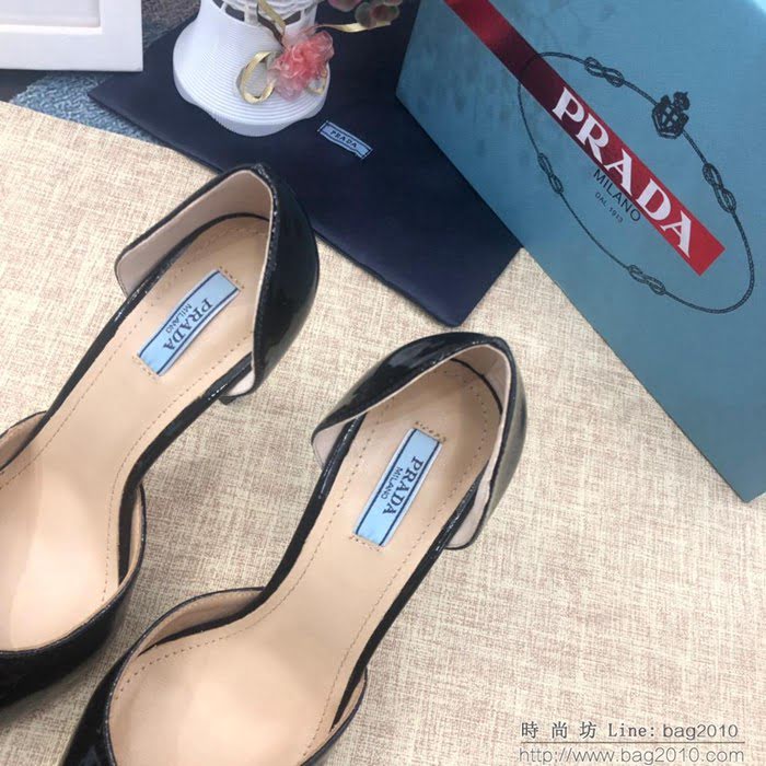 PRADA普拉達 2019專櫃春夏主打系列 口紅風系列 春夏時尚 高跟單鞋  ljl1022